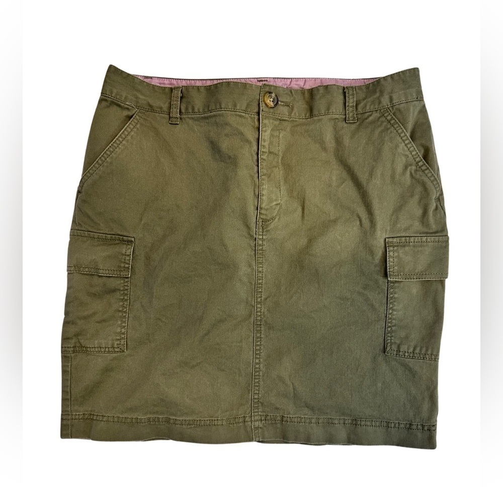DOCKERS Olive Green Cargo Skirt Women’s Size 12.